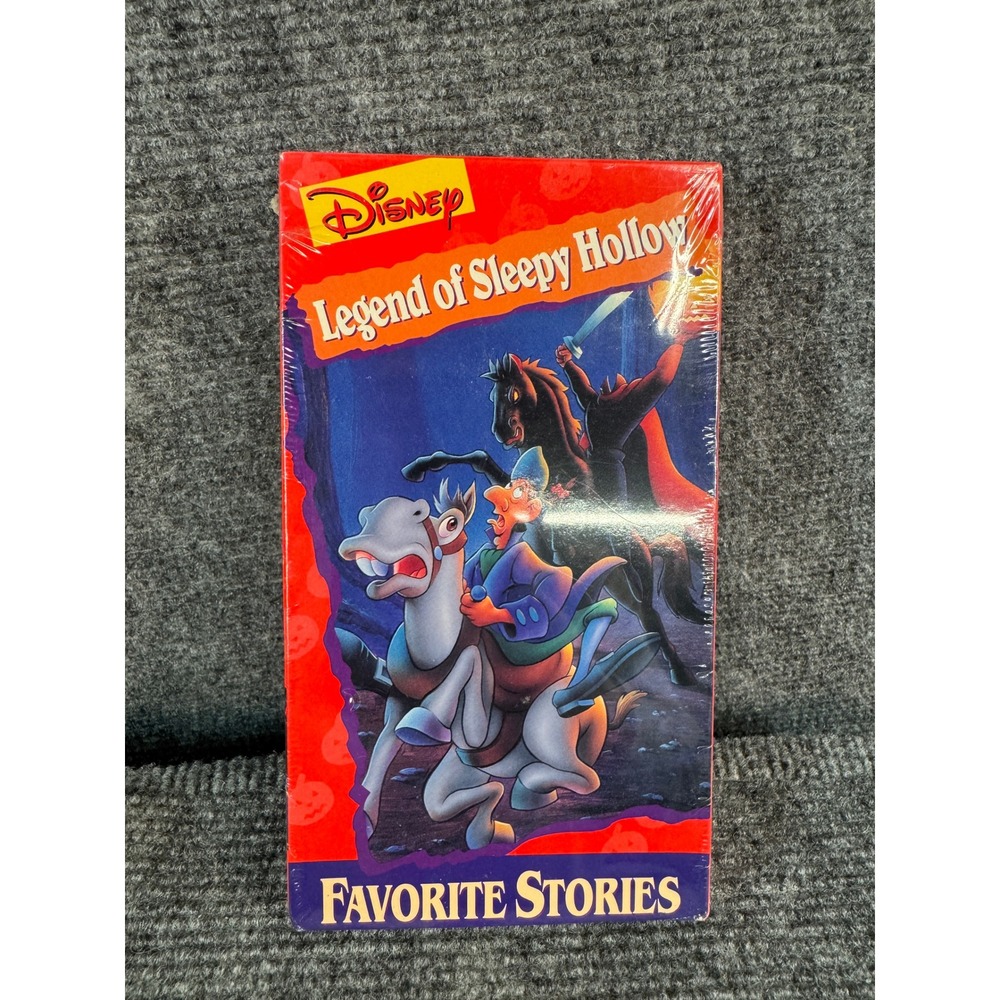 Disney Legend of Sleepy Hollow VHS Favorite Stories New Sealed With Storybook